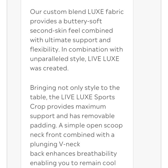 NWT Blue ASTORIA Sports Crop - Picture 5 of 6